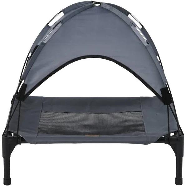 Elevated Pet Bed with Tent - Light Grey Extra Large