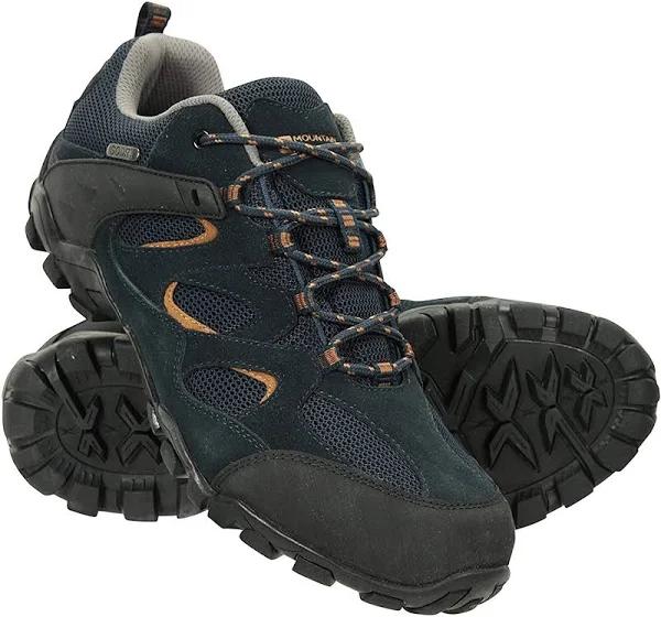 Mens Mountain Warehouse Curlews Mens Waterproof Walking Shoes - Blue