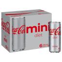 Coca-Cola Diet Mini Cans 250ml x 6 Pack