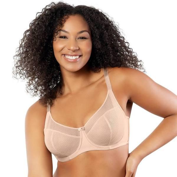 Parfait Paige Geometric Lace Unlined Wired Full Bust Bra - Porcelain - 16FF