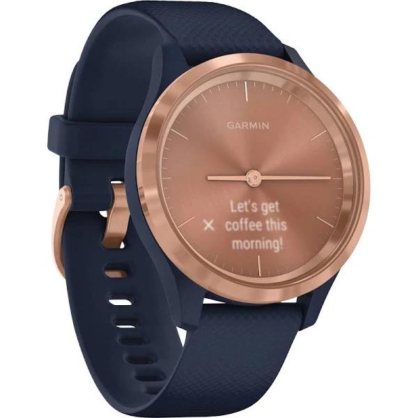 Garmin Vivomove 3S Smartwatch Rose Gold, Navy 010-02238-03