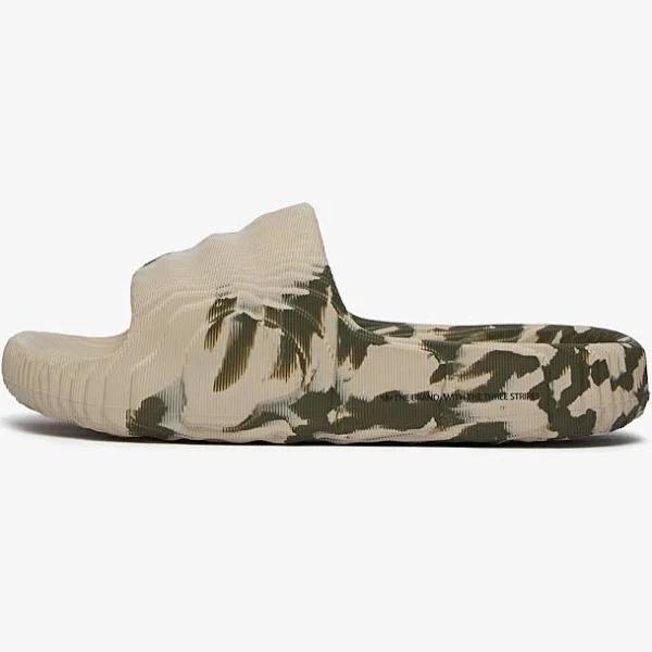 Adidas Adilette 22 (Wonder Beige / Olive Strata / Core Black) Sneaker