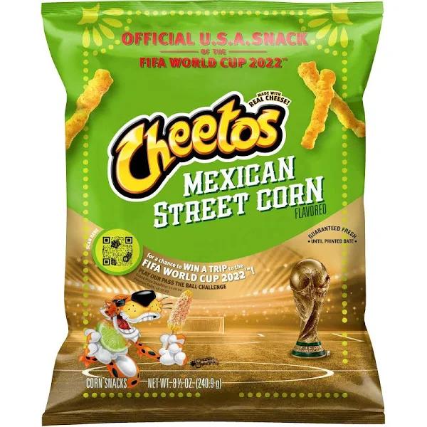 Frito Lay, Cheetos Mexican Street Corn Cheese Flavored Snacks, 8.5 Oun