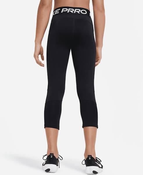 Nike Girls Pro Capri Leggings, S / Black