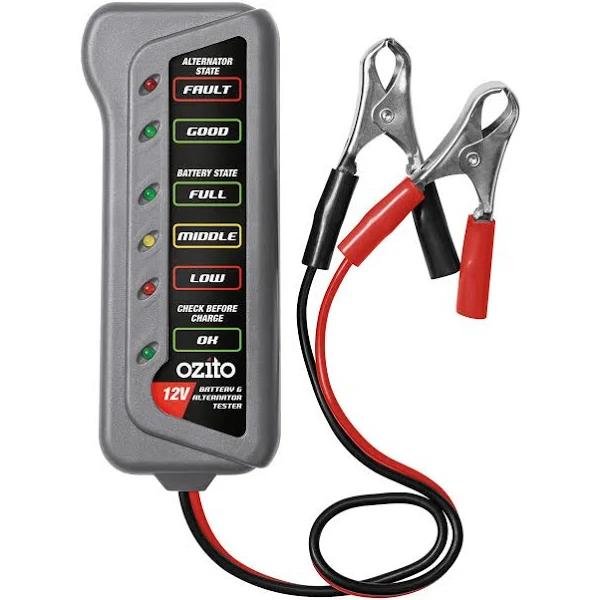 Ozito 12V Battery and Alternator Tester