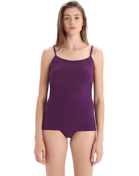 Icebreaker Siren Cami (Women's) Go Berry/Royal NAVY/STRIPE / M