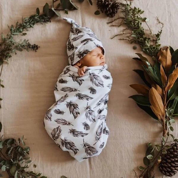 Snuggle Swaddle Sack & Beanie Set - Quill