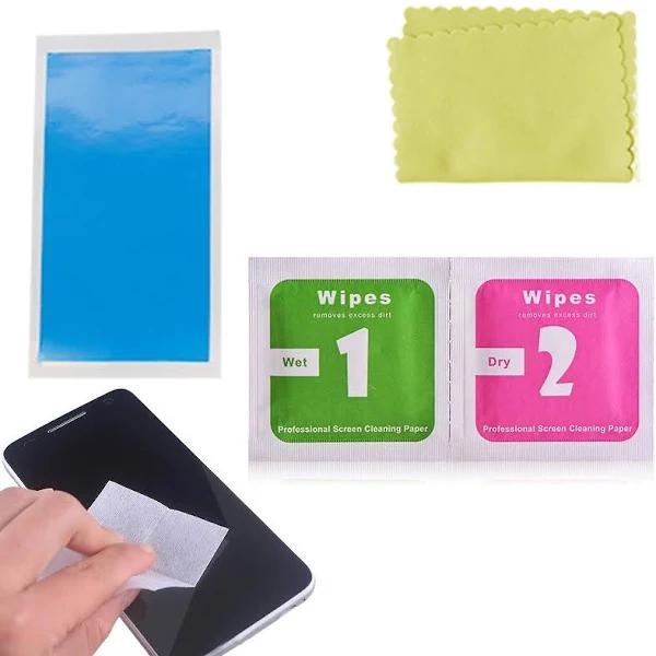 Camera Lens Optical Screen Protector Cleaning Cleaner Wet Dry Wipes Cloth Dust Absorber Sticker