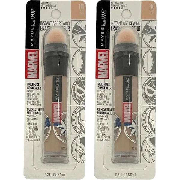 Maybelline 2 x Marvel Instant Age Rewind Multi Use Concealer 6ml - 110 Fair - Default - New