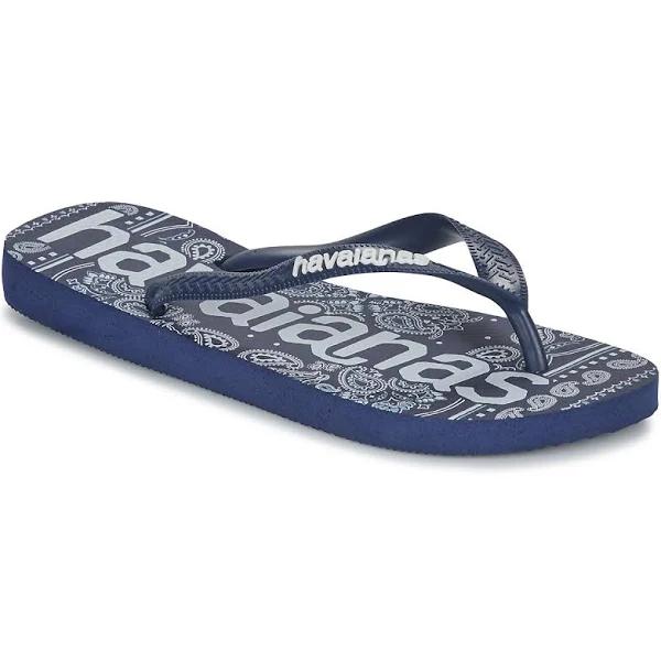 Top Logomania Fashion Thongs Navy Blue / 39-40