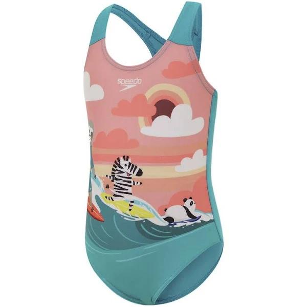 Speedo Toddler Girls Kombi Aquarium One Piece