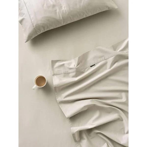 Linen House Augusta Fitted Sheet (Taupe) - Single