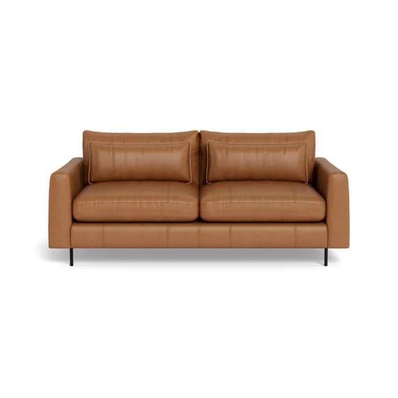 Hendricks Leather Sofa Cognac by Freedom