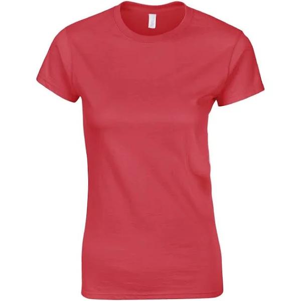 Gildan Ladies Soft Style Short Sleeve T-Shirt Antique Cherry Red L