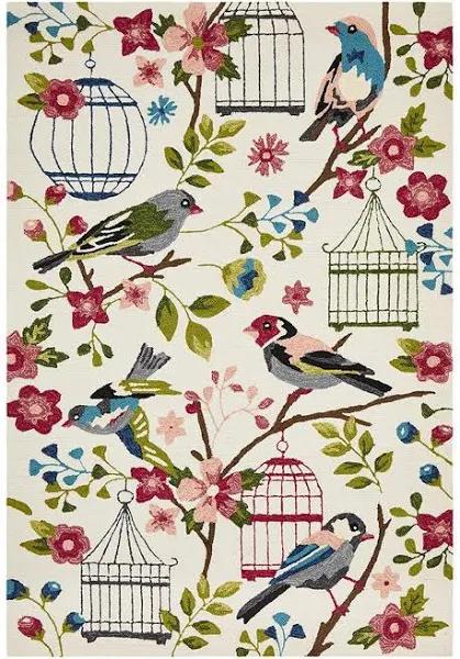 Finch and Nest Exquisite Indoor Outdoor Rug Cream - 320X230CM