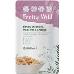 Pretty Wild Cat Food Chicken Mackerel Shredded 80g