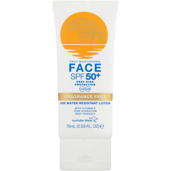 Bondi Sands SPF 50+ Fragrance Free Face Sunscreen Lotion 75ml