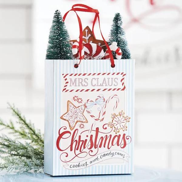 Raz Mrs Claus Shopping Bag Hanging