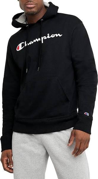 Champion Men Powerblend Graphic Hoodie, Black / X-Large