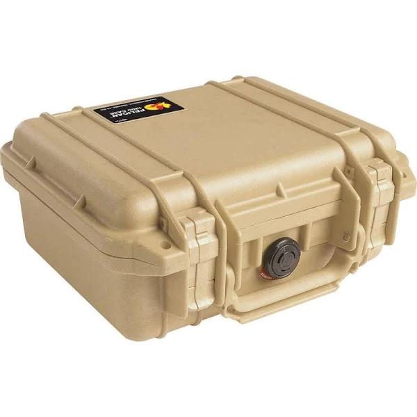 Pelican 1200 Case - No Foam - Desert Tan