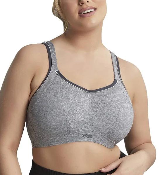 Sculptresse Activate Non Padded Underwired Sports Bra - Charcoal Marle 18GG