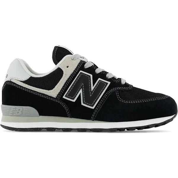 New Balance 574 Black Suede Sneakers