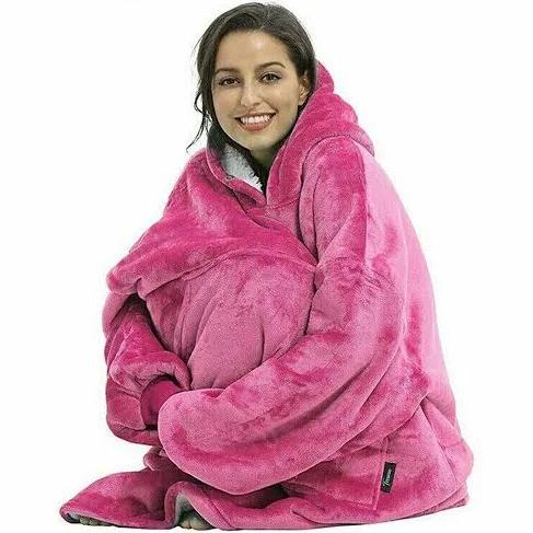 Blanket Sweatshirt Hoodie Ultra Plush Blanket Hoodie Soft and Warm