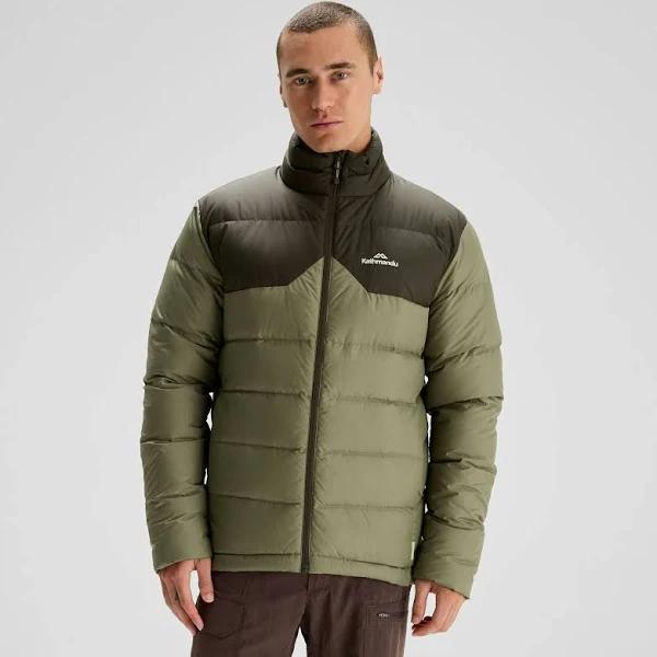 Kathmandu Epiq Men's 600 Fill Down Jacket | Green/Dark Green Puffer Jacket - XXXL