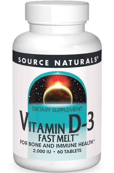 Source Naturals - Vitamin D-3 2000 IU 60 Black Cherry-Peach Fast Melt