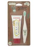 Jack N' Jill Tooth Buddy Strawberry Toothpaste & Bio Toothbrush 12m+