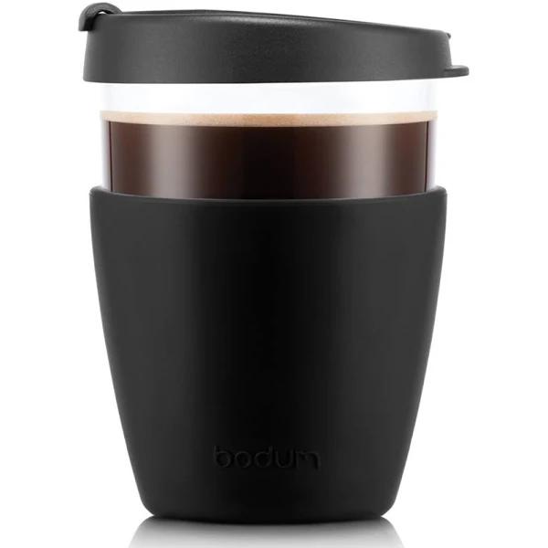 Bodum JOYCUP Travel Mug, 0.4l, 13.5oz, Glass Black