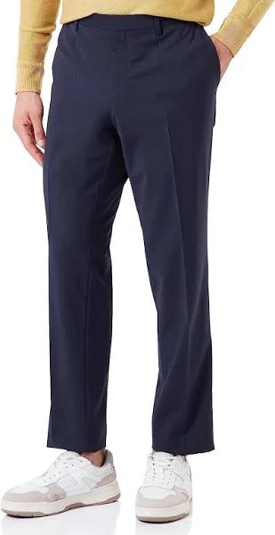 Hugo Boss Henry Slim Fit Suit Pant in Pure Wool Dark Blue 54