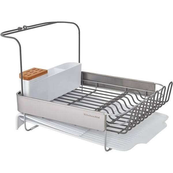 KitchenAid Full Size Expandable Dish-Drying Rack, 24-Inch, White