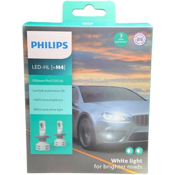 Philips H4 Ultinon Pro5100 LED +160% 5800K Conversion Kit