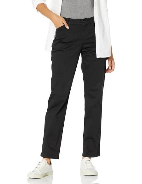 Lee Womens Petite Relaxed Fit All Day Straight Leg Pant Pants