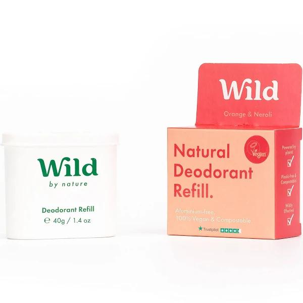 Wild Natural Deodorant Refill Orange & Neroli 40g