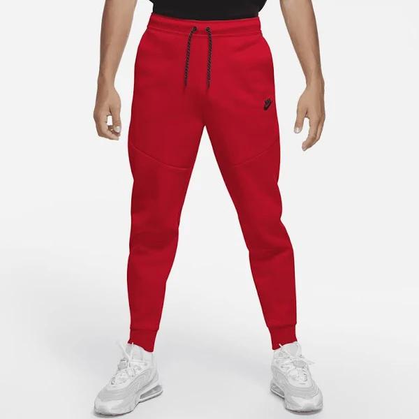 Nike Mens Tech Fleece Joggers - University Red/Black Size 3XL