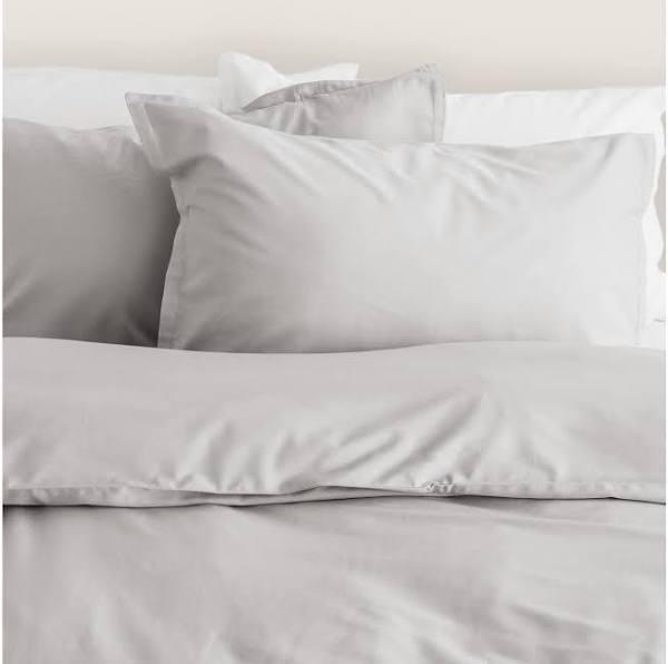 Canningvale Alessia Bamboo Cotton King Quilt Cover Set - Perla Grey