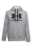 Under Armour Rival Logo Hoodie Grey Black Women - XL