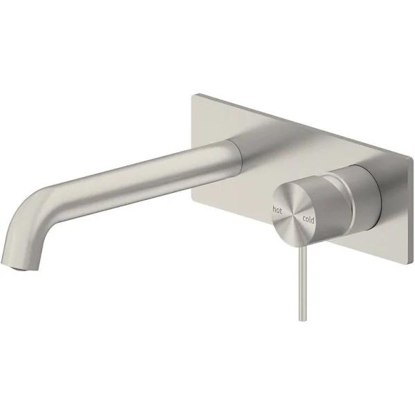 Nero Mecca Wall Basin Mixer 185mm Spout