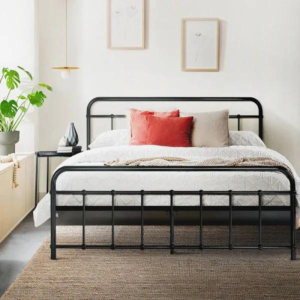 Jupiter Bed & Mattress Package - Black Queen