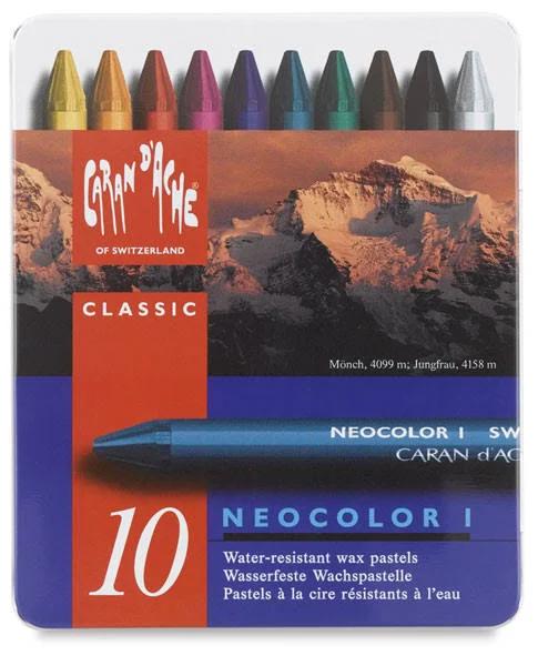 Caran d'Ache : Classic Neocolor I : Assorted Tin of 10