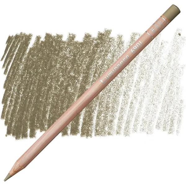 Caran d'Ache : Luminance 6901 : Colour Pencil : Raw Umber 50%