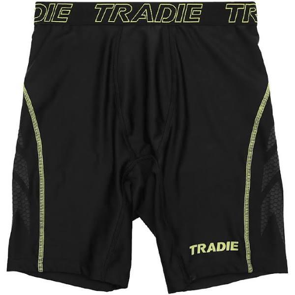 Tradie Compression Long Leg Trunk - Black - Size Small