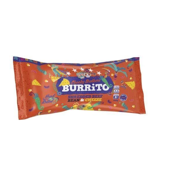 Cheeky Brothers Shredded Beef Bean & Cheese Burrito 245g