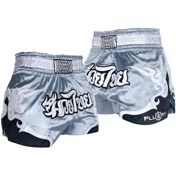 Fluory Muay Thai Fight Shorts,MMA Shorts Clothing Training Cage Fighting Grappling Martial Arts Kickboxing Shorts Clothing