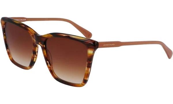 Longchamp LO719S Sunglasses Brown/Brown Square Women