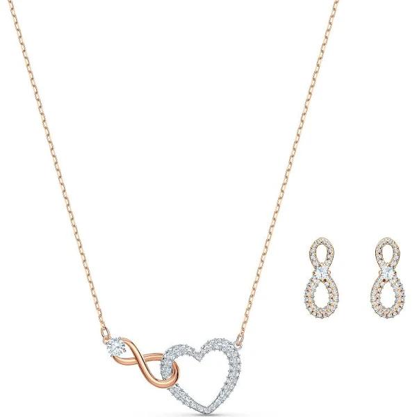 Swarovski Infinity Heart Set