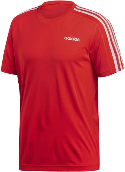 Adidas Mens D2M 3-Stripes Training Active Tee T-Shirt