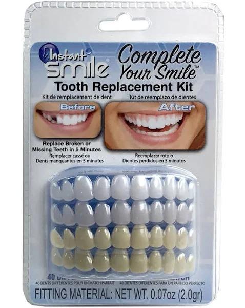 Instant Smile Complete Your Smile Temporary Tooth Replacement Kit